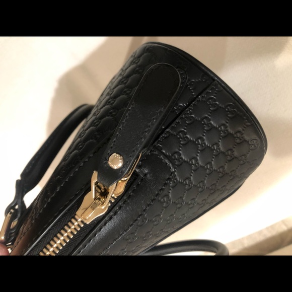 ❌SOLD❌💗NWT💗 Gucci Mini Microguccissima Dome Bag - Black - Picture 8 of 10